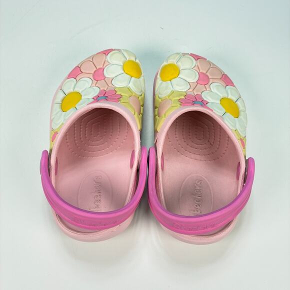 Skechers Foamies Heart Charmer Girly Land Clogs Pink Slip on Shoes Kids Size 7 - Picture 6 of 10